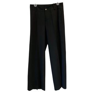 Lauren By Ralph Lauren Black Wide Leg Slacks Size 4